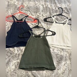 Free people - Set of 3 Happiness Runs crop tank tops